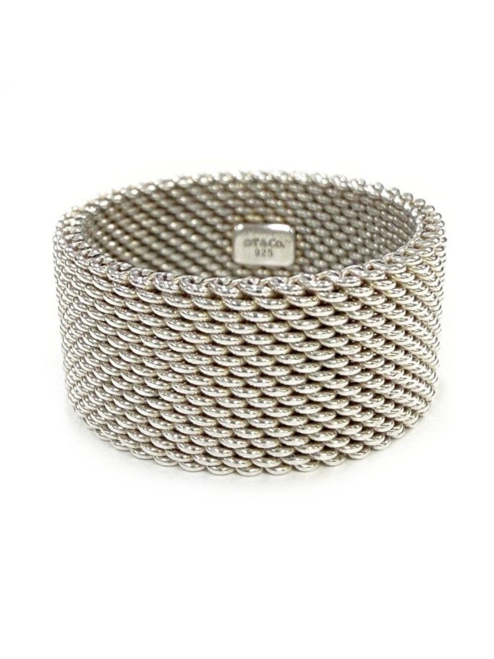Tiffany & Co Silver Somerset Mesh Ring